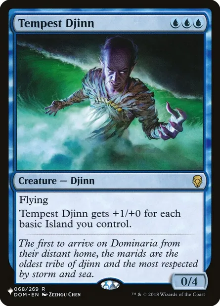 Tempest Djinn, Magic card PLST DOM-68 — The List set