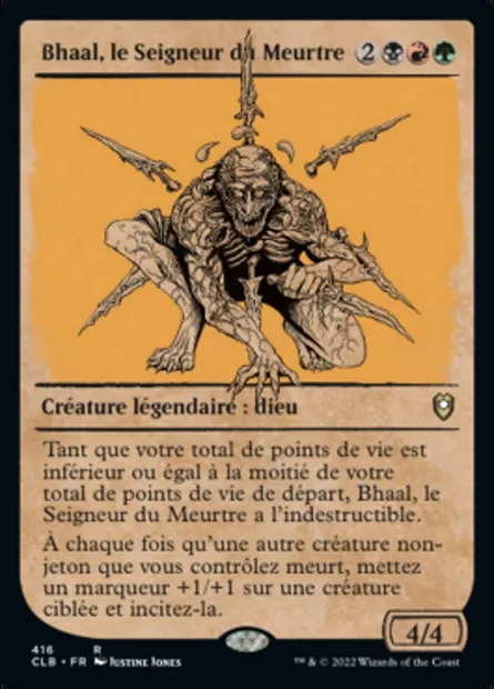 Bhaal, le Seigneur du Meurtre, carte Magic CLB 416 — extension Commander Légendes : la bataille de la Porte de Baldur