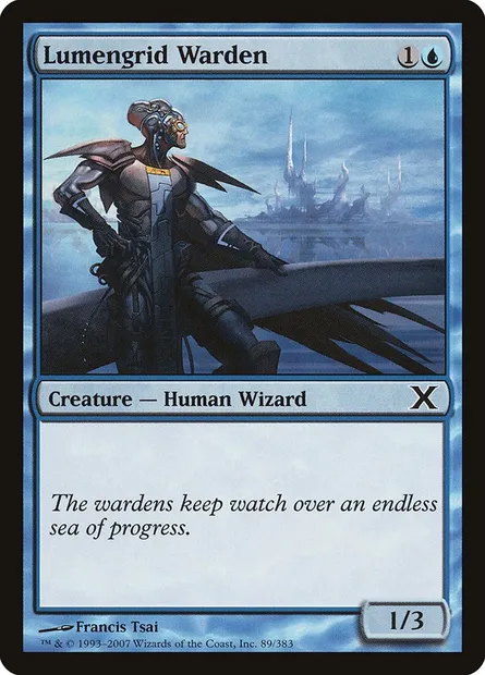 Lumengrid Warden, Magic card 10E 89 — Tenth Edition set