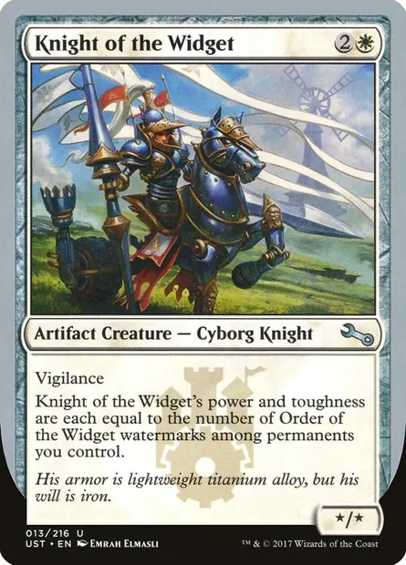 Knight of the Widget, carte Magic UST 13 — extension Unstable