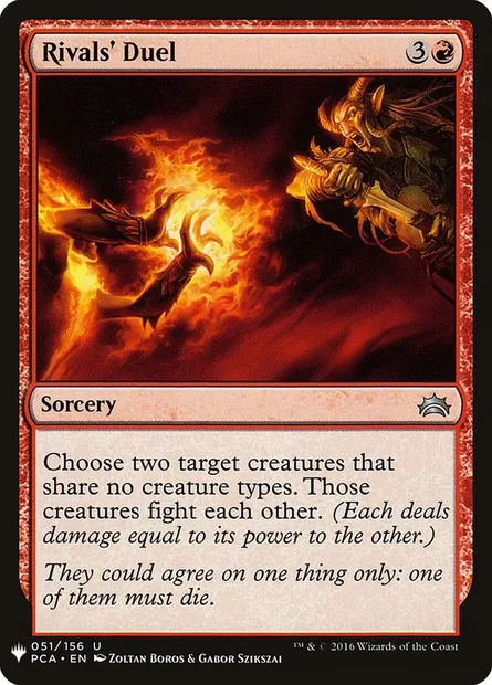 Rivals' Duel, Magic card PLST PCA-51 — The List set