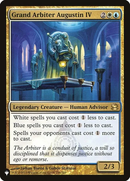 Grand Arbitre Augustin IV, carte Magic PLST MMA-176 — extension The List