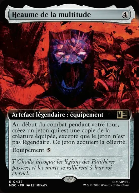 Heaume de la multitude, carte Magic MSC 437 — extension Marvel Super Heroes Commander