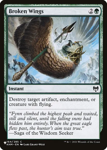 Ailes brisées, carte Magic PLST KHM-164 — extension The List