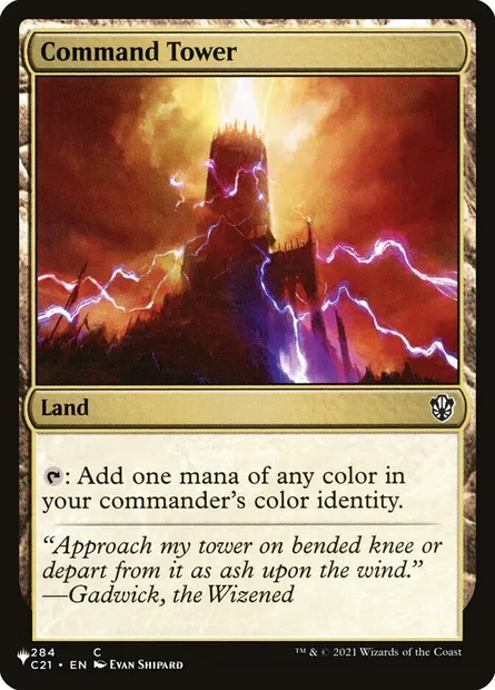 Command Tower, Magic card PLST C21-284 — The List set