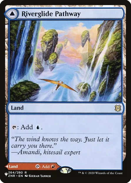 Riverglide Pathway // Lavaglide Pathway, Magic card PLST ZNR-264 — The List set