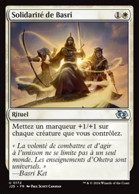 Solidarité de Basri, carte Magic J25 172 — extension Foundations Jumpstart