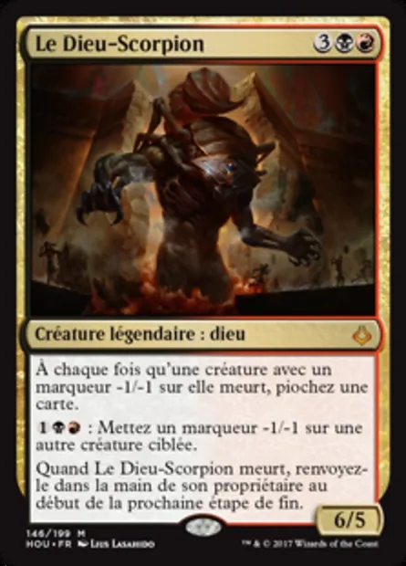 Le Dieu-Scorpion, carte Magic HOU 146 — extension L’âge de la destruction