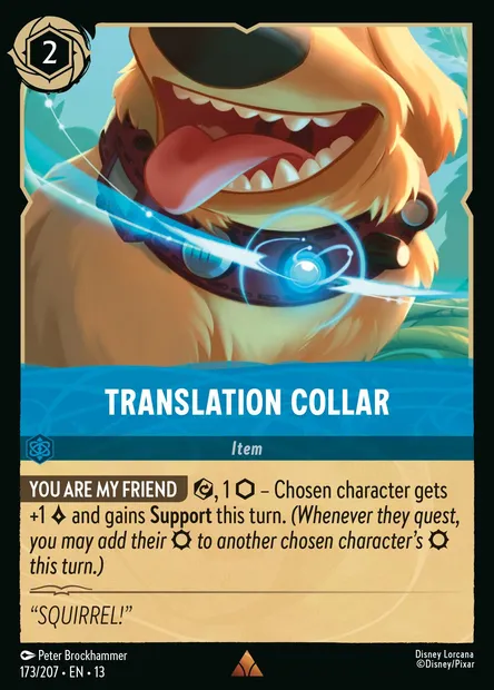 Translation Collar, Disney Lorcana card CH13-173 — Attack of the Vine! set