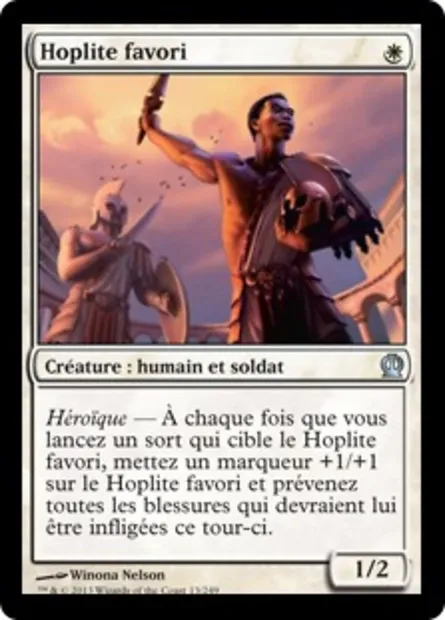 Hoplite favori, carte Magic THS 13 — extension Theros