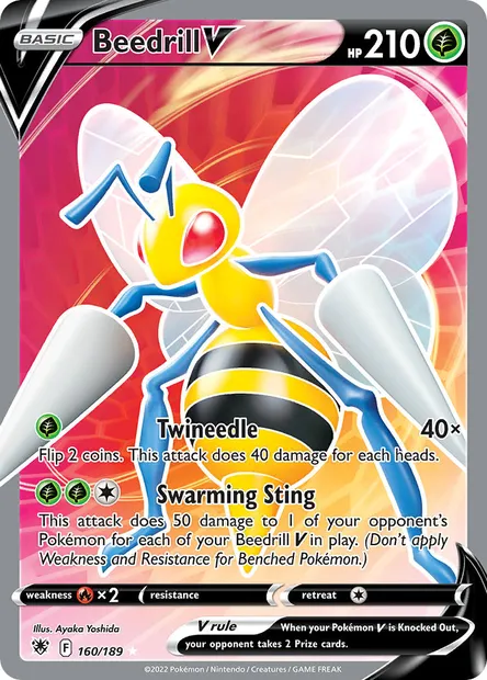 Beedrill V, Pokémon card ASR 160 — Astral Radiance set