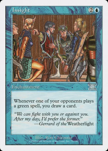 Insight, Magic card 6ED 75 — Classic Sixth Edition set