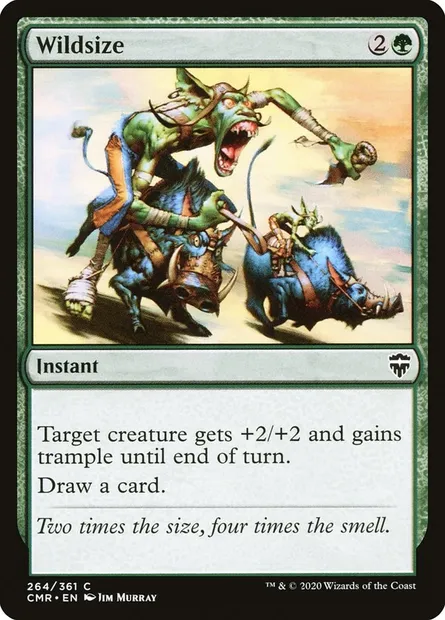 Wildsize, Magic card CMR 264 — Commander Legends set