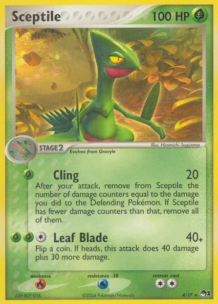 Sceptile, Pokémon card P1 4 — POP Series 1 set