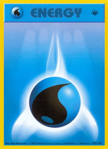 Water Energy, Pokémon card BS 102 — Base Set set