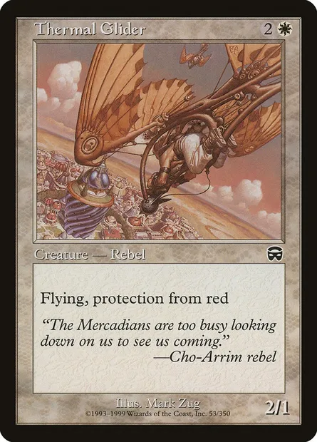 Thermal Glider, Magic card MMQ 53 — Mercadian Masques set
