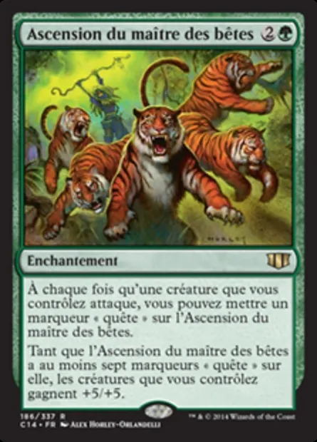 Ascension du maître des bêtes, carte Magic C14 186 — extension Commander 2014
