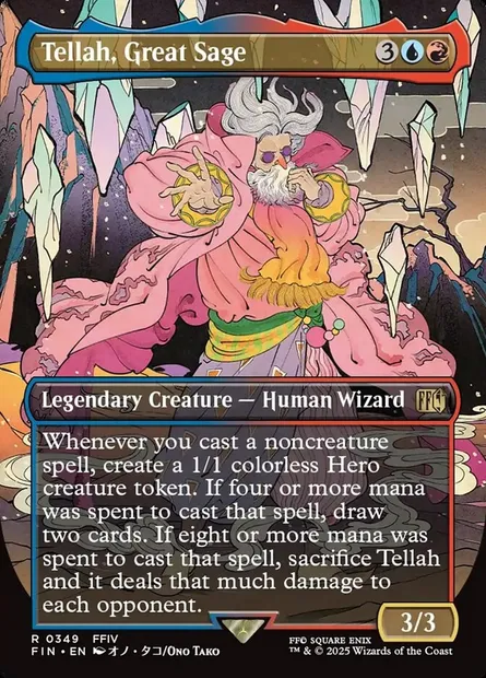 Tellah, Great Sage, Magic card FIN 349 — Final Fantasy set
