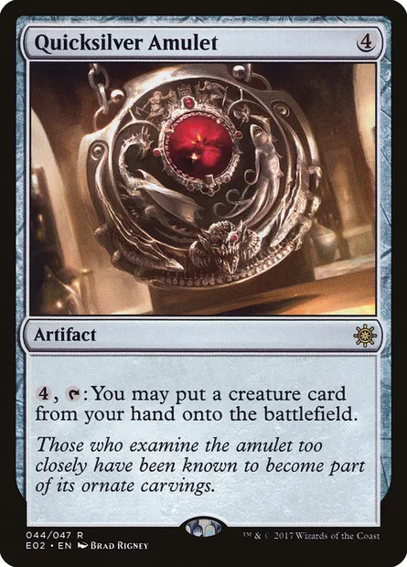 Quicksilver Amulet, Magic card E02 44 — Explorers of Ixalan set