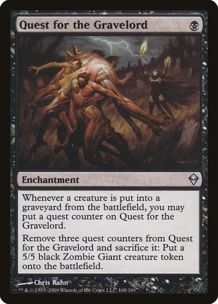 Quest for the Gravelord, Magic card ZEN 108 — Zendikar set