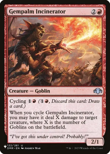 Gempalm Incinerator, Magic card PLST DMR-122 — The List set
