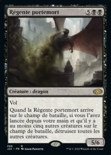 Régente portemort, carte Magic J22 396 — extension Jumpstart 2022