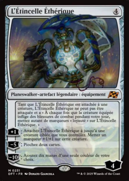 L'Étincelle Éthérique, carte Magic DFT 231 — extension Aetherdrift