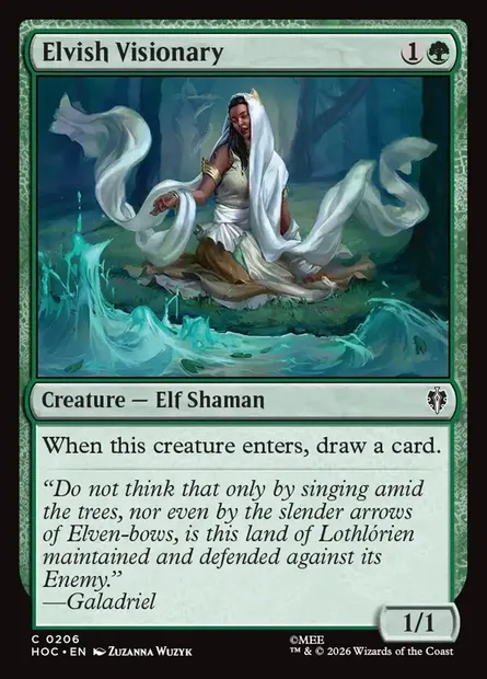 Elvish Visionary, Magic card HOC 206 — The Hobbit Eternal set