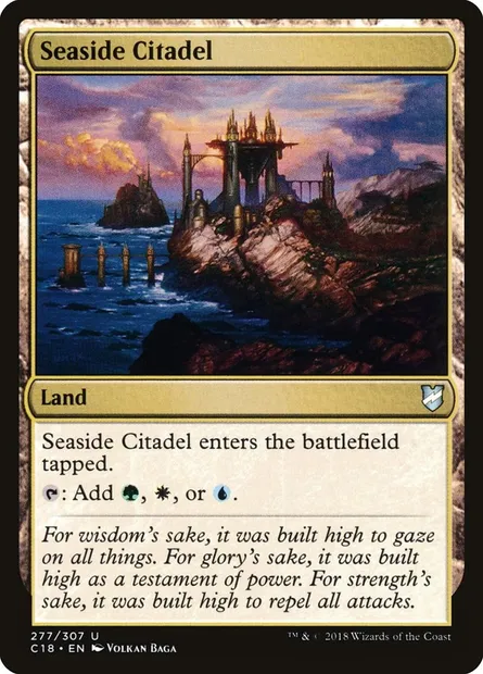 Seaside Citadel, Magic card C18 277 — Commander 2018 set