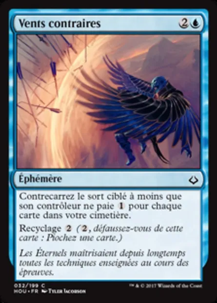Vents contraires, carte Magic HOU 32 — extension L’âge de la destruction