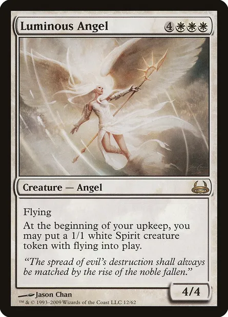 Luminous Angel, Magic card DDC 12 — Duel Decks: Divine vs. Demonic set