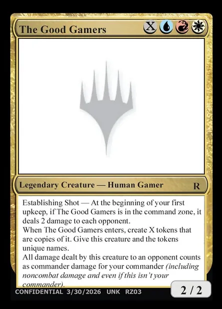 The Good Gamers, Magic card UNK RZ03q — Unknown Event set