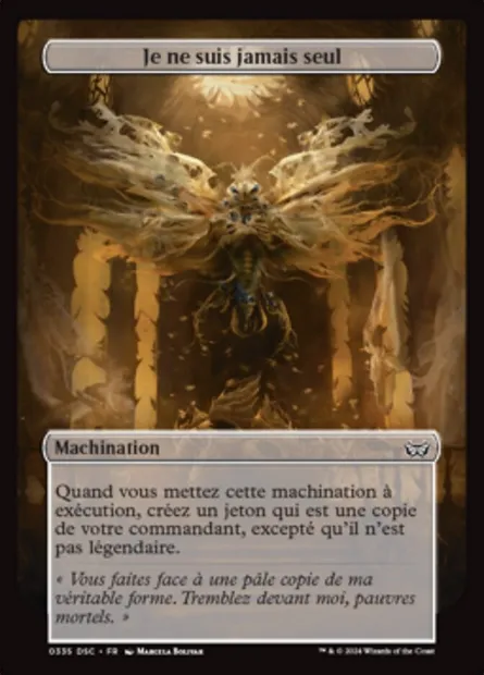 Je ne suis jamais seul, carte Magic DSC 335 — extension Duskmourn: House of Horror Commander