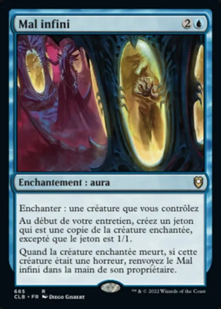 Mal infini, carte Magic CLB 665 — extension Commander Légendes : la bataille de la Porte de Baldur