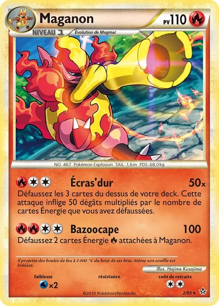 Maganon, carte Pokémon UL 2 — extension Déchaînement