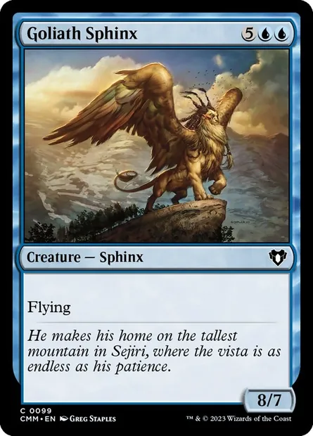 Goliath Sphinx, Magic card CMM 99 — Commander Masters set