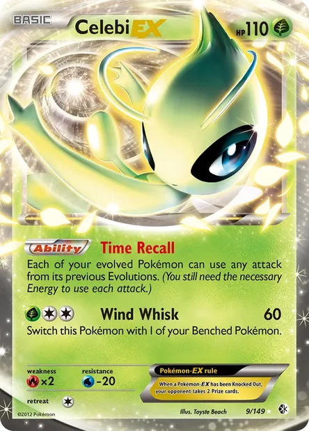Celebi-EX, Pokémon card BCR 9 — Boundaries Crossed set