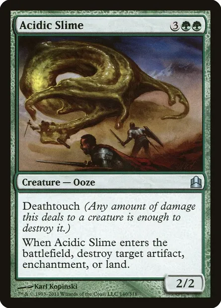 Acidic Slime, Magic card CMD 140 — Commander 2011 set