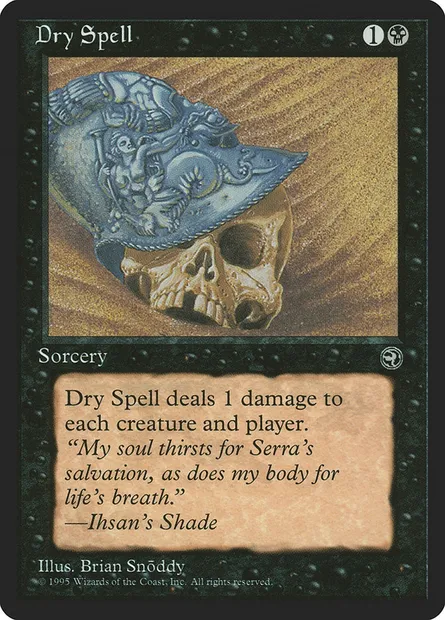 Dry Spell, Magic card HML 46b — Homelands set
