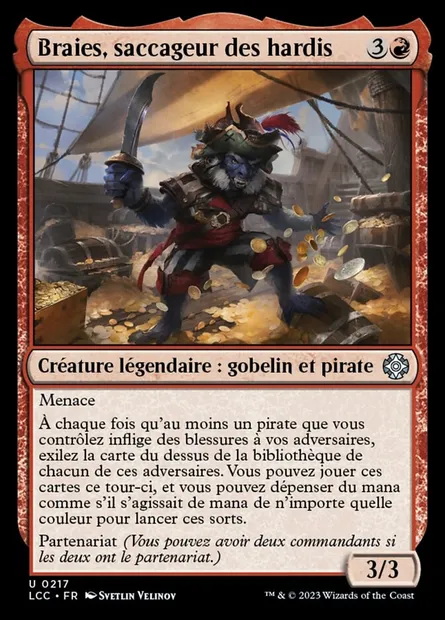 Braies, saccageur des hardis, carte Magic LCC 217 — extension The Lost Caverns of Ixalan Commander