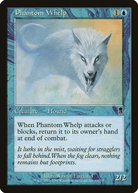 Chiot fantomatique, carte Magic ODY 93 — extension Odyssée