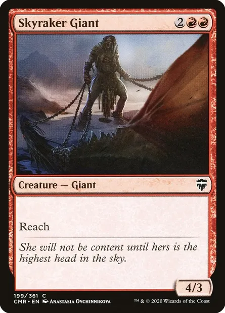 Skyraker Giant, Magic card CMR 199 — Commander Legends set