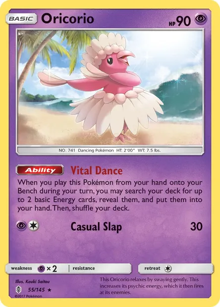 Oricorio, Pokémon card GRI 55 — Guardians Rising set