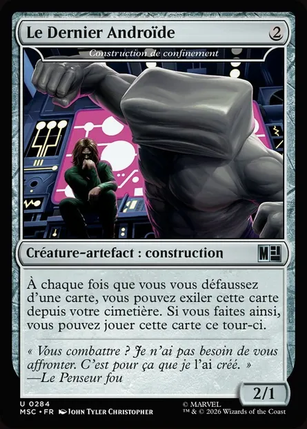 Construction de confinement, carte Magic MSC 284 — extension Marvel Super Heroes Commander