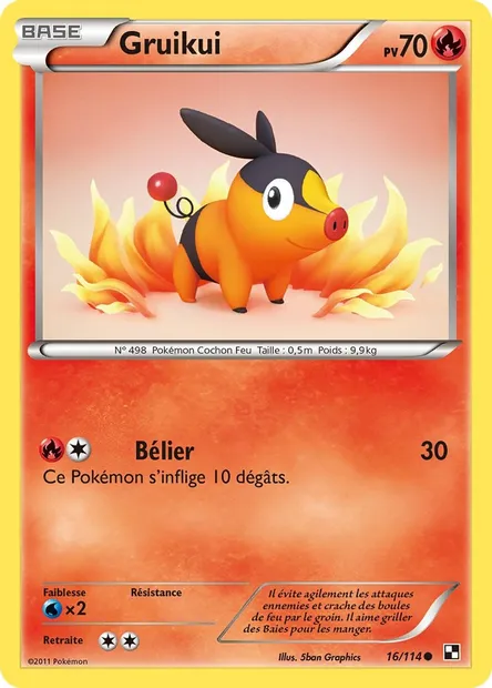 Gruikui, carte Pokémon BLW 16 — extension Noir & Blanc