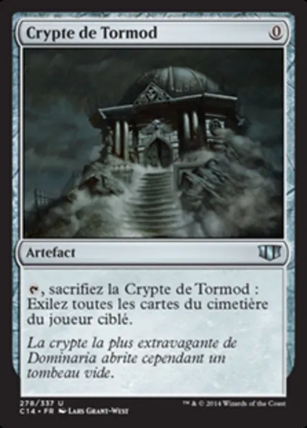 Crypte de Tormod, carte Magic C14 278 — extension Commander 2014