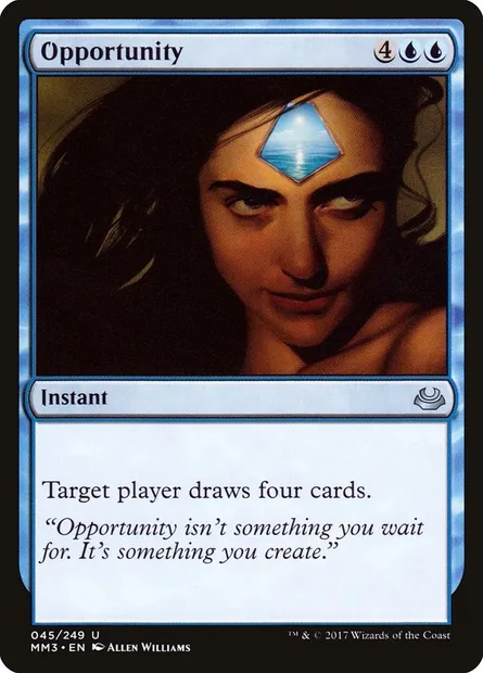 Opportunity, Magic card MM3 45 — Modern Masters 2017 set