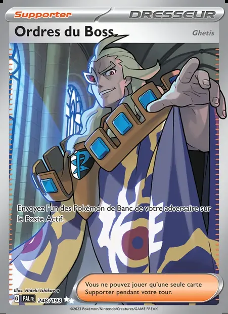 Ordres du Boss, carte Pokémon PAL 248 — extension Évolutions à Paldea
