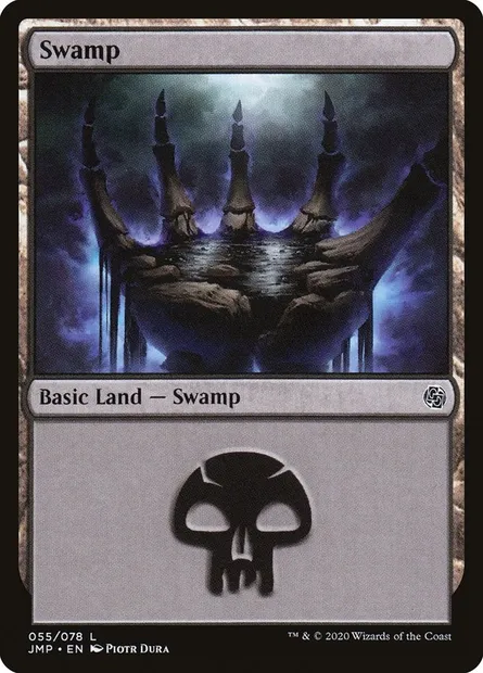 Swamp, Magic card JMP 55 — Jumpstart set
