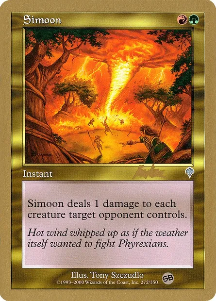 Simoon, Magic card WC02 bk272sb — World Championship Decks 2002 set
